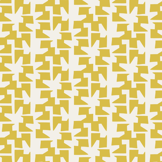Cha Cha (Warm White/Lemon) - Fabric
