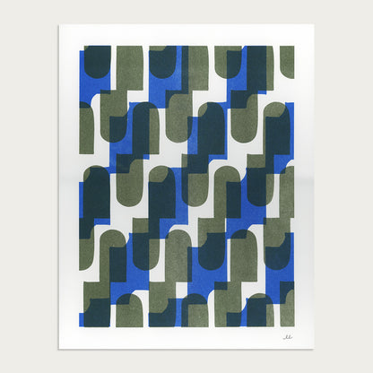 Pond - 11" x 14" Risograph Art Print